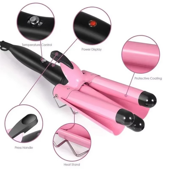 BowLift | Ceramic Triple Barrel Wave Styler for Perfect Curls