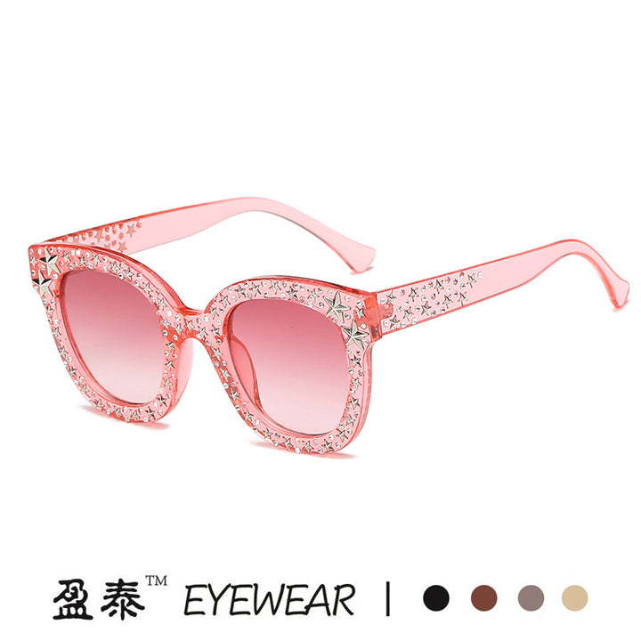 Ladies extravagant Cat-Eye sunglasses with dazzling rhinestone embellishments Bowlift