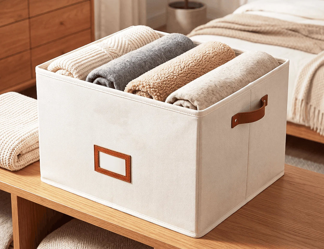 Fabric Foldable Design Shoe Organizer, Storage Box
