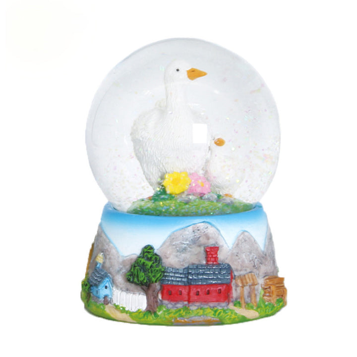 Snow Globe with Pastoral Scene