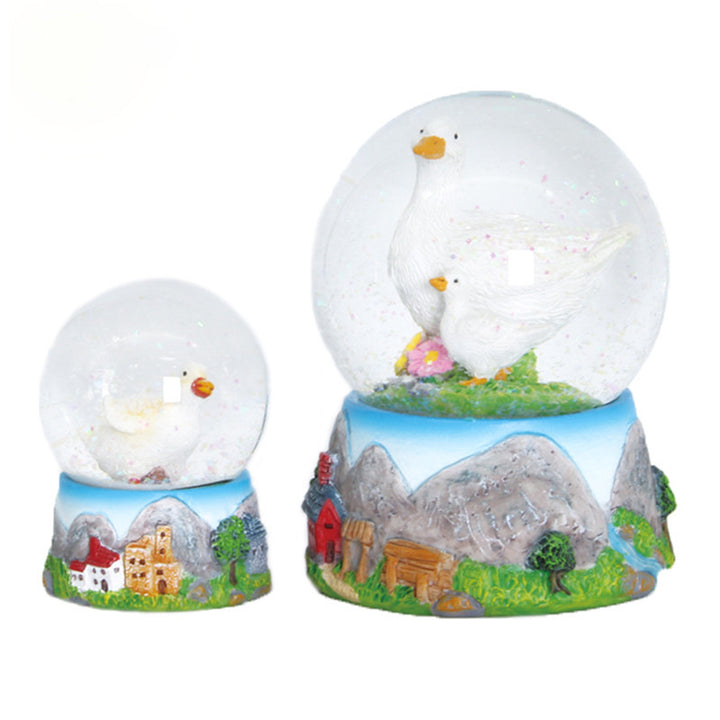 Snow Globe with Pastoral Scene