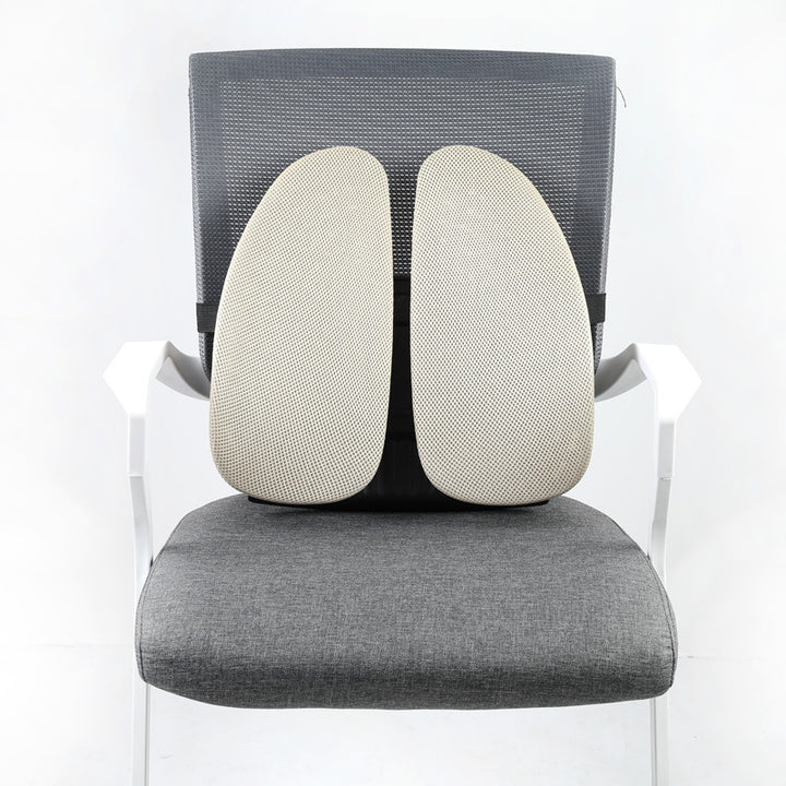 Ergonomic Dual-Shell Lumbar Back Support for Office Chairs Bowlift