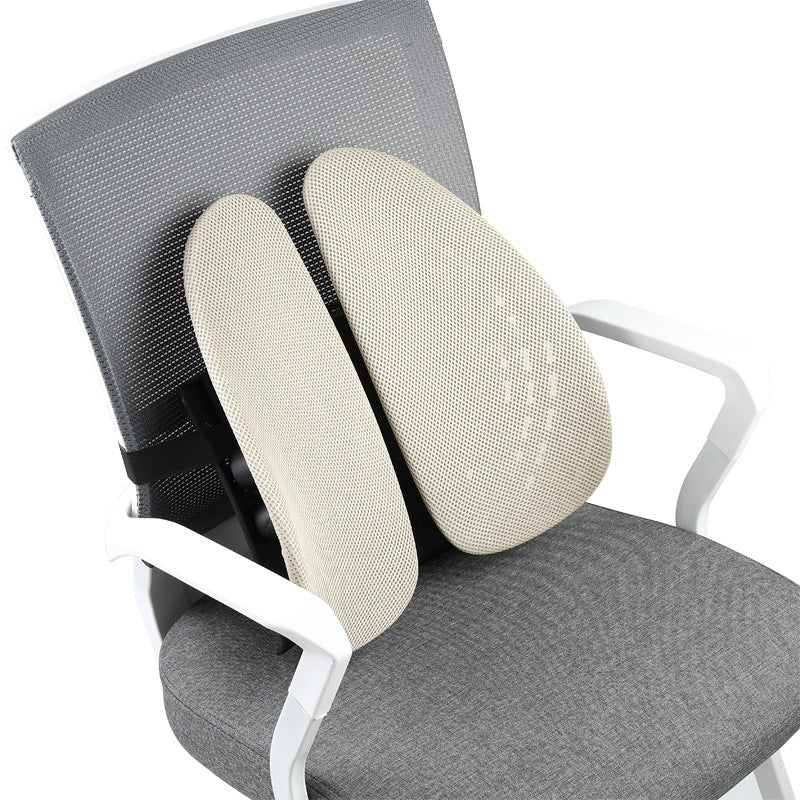 Ergonomic Dual-Shell Lumbar Back Support for Office Chairs Bowlift