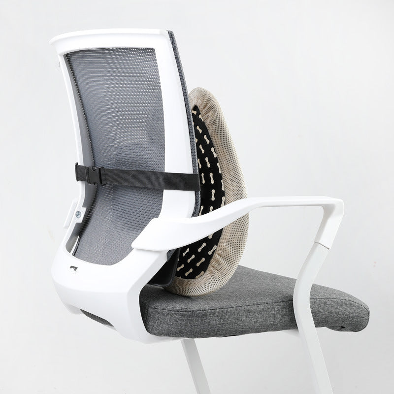 Ergonomic Dual-Shell Lumbar Back Support for Office Chairs Bowlift