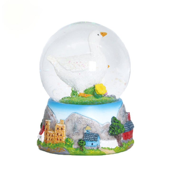 Snow Globe with Pastoral Scene