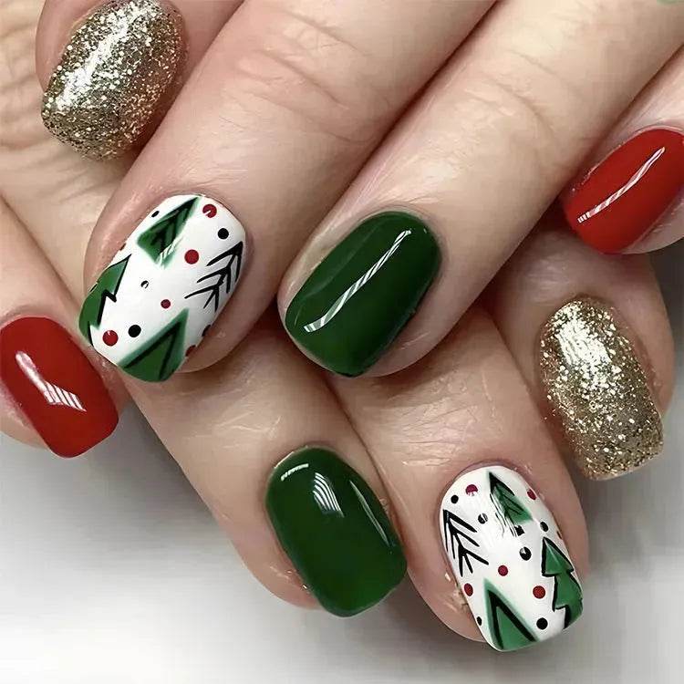 BowLift | 24pcs Christmas False Nail Decal stickers