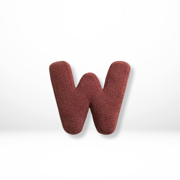 BowLift | Alphabet Cushion Velura – Soft Velvet Decorative Cushion in Every Letter of the Alphabet