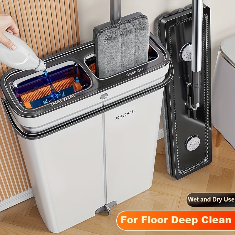 Flat mop set with bucket & wringing system | Bowlift