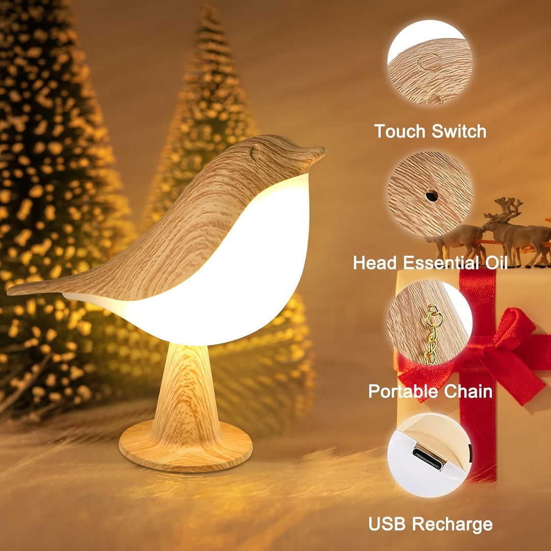 BrightNest - USB LED Bird Table Lamp with Touch Bowlift