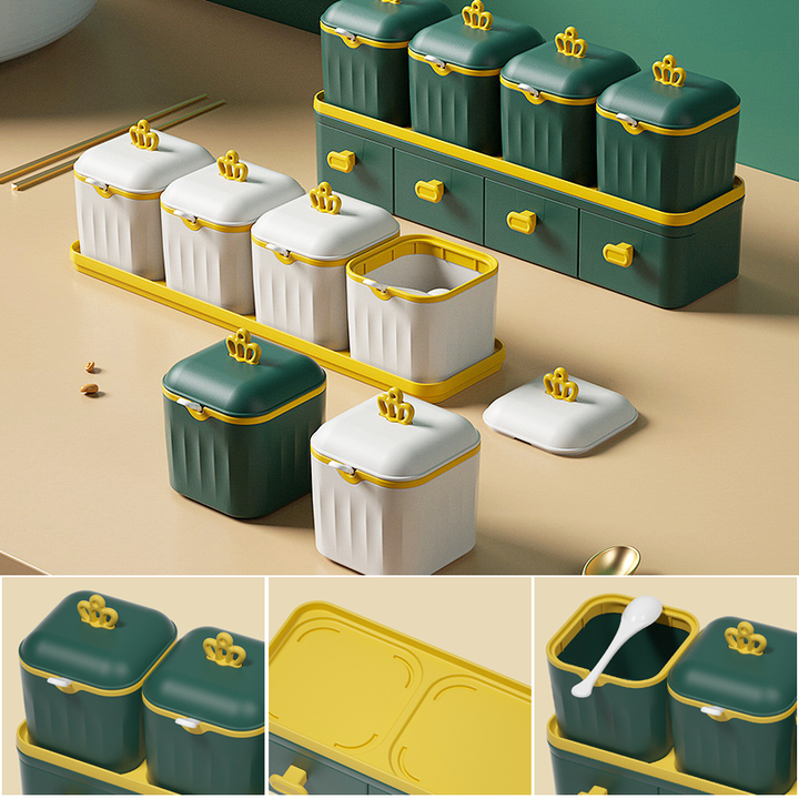 Double spice box set with drawers | Bowlift