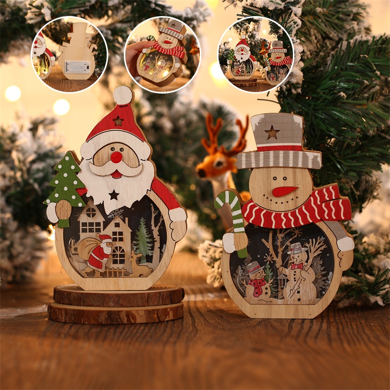 BowLift | LED Christmas Wooden Ornaments Lighting