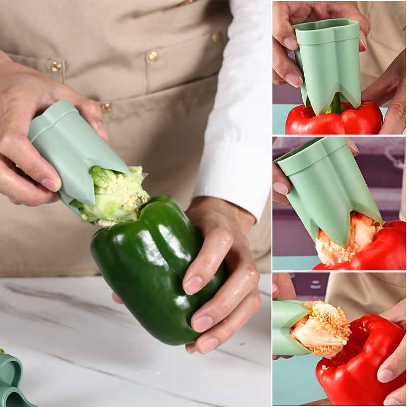 2-In-1 Fruit Pepper Corer | Bowlift