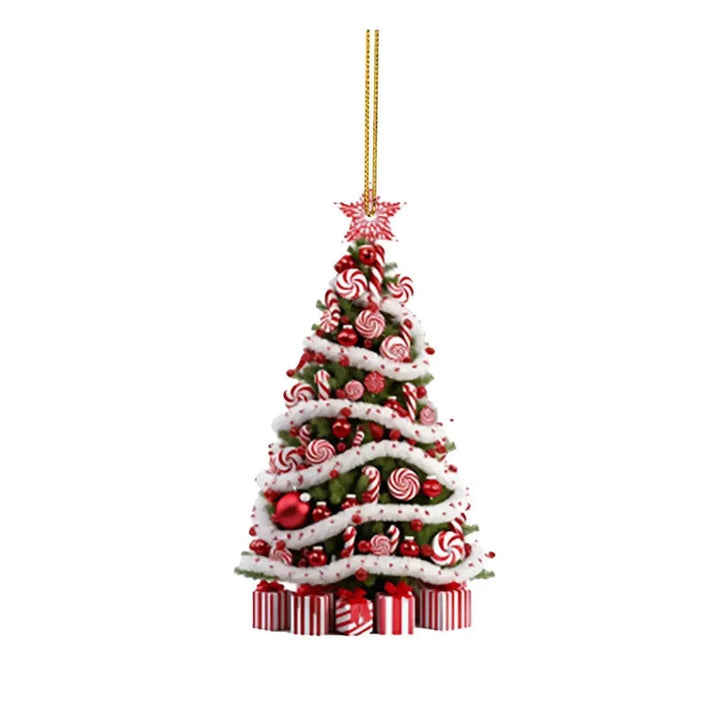 BowLift | Christmas Tree Pendant Holiday Decoration Acrylic Flat Decorations