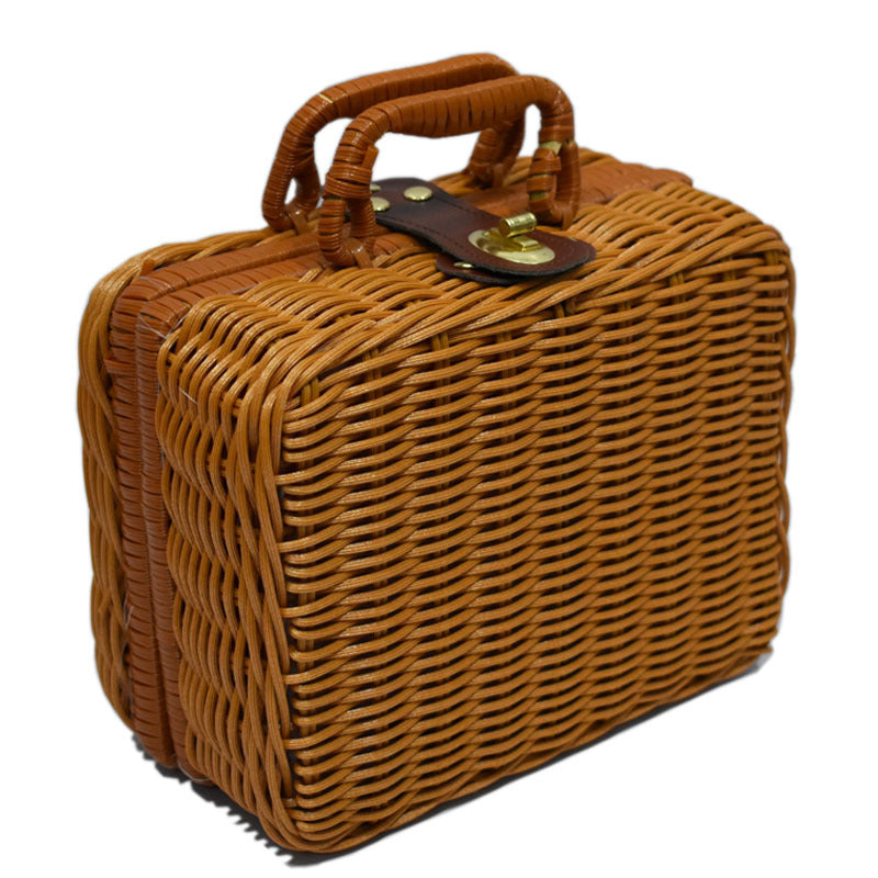 Handcrafted Wicker Storage Case Bowlift