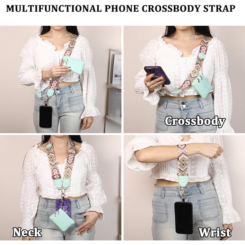 BowLift | Stylish Crossbody Phone Lanyard with Detachable Mini Wallet