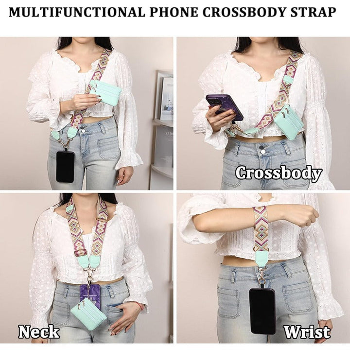 BowLift | Stylish Crossbody Phone Lanyard with Detachable Mini Wallet