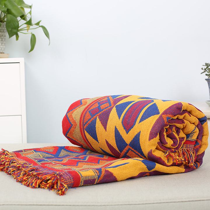 Artistic Woven Throw Blanket
