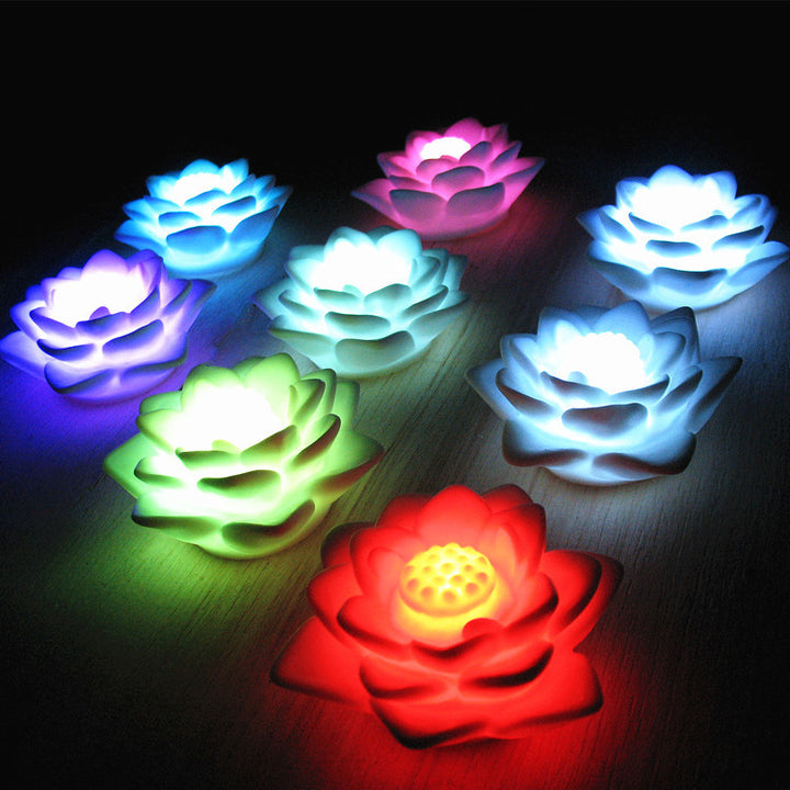 Floating Lotus LED Candle Lights Bowlift