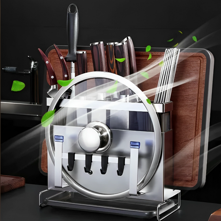 BowLift | Stainless Steel Wall Mounted Knife Organizer Rack