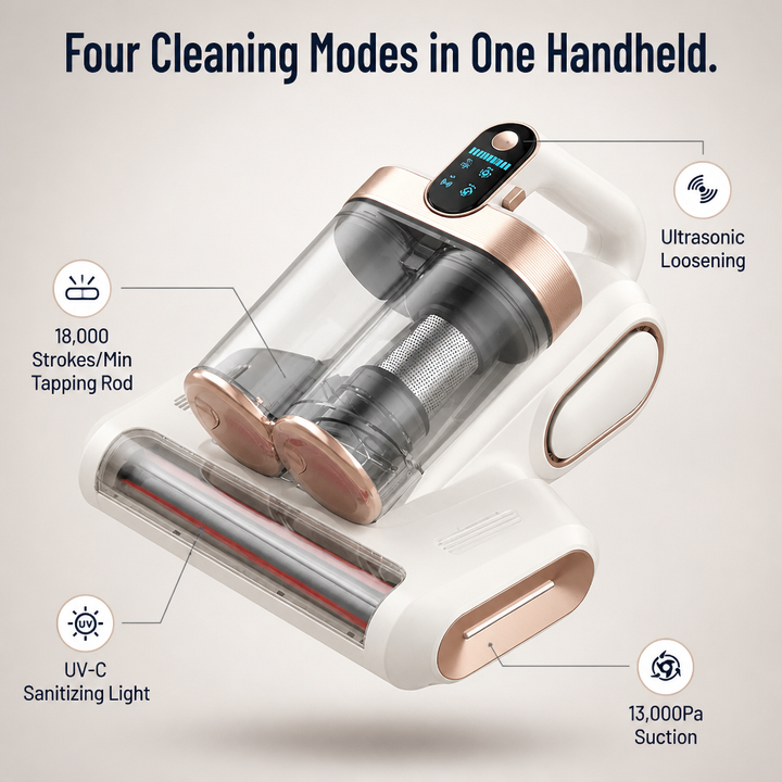 Wireless Mattress Cleaner with UV-C | Bowlift