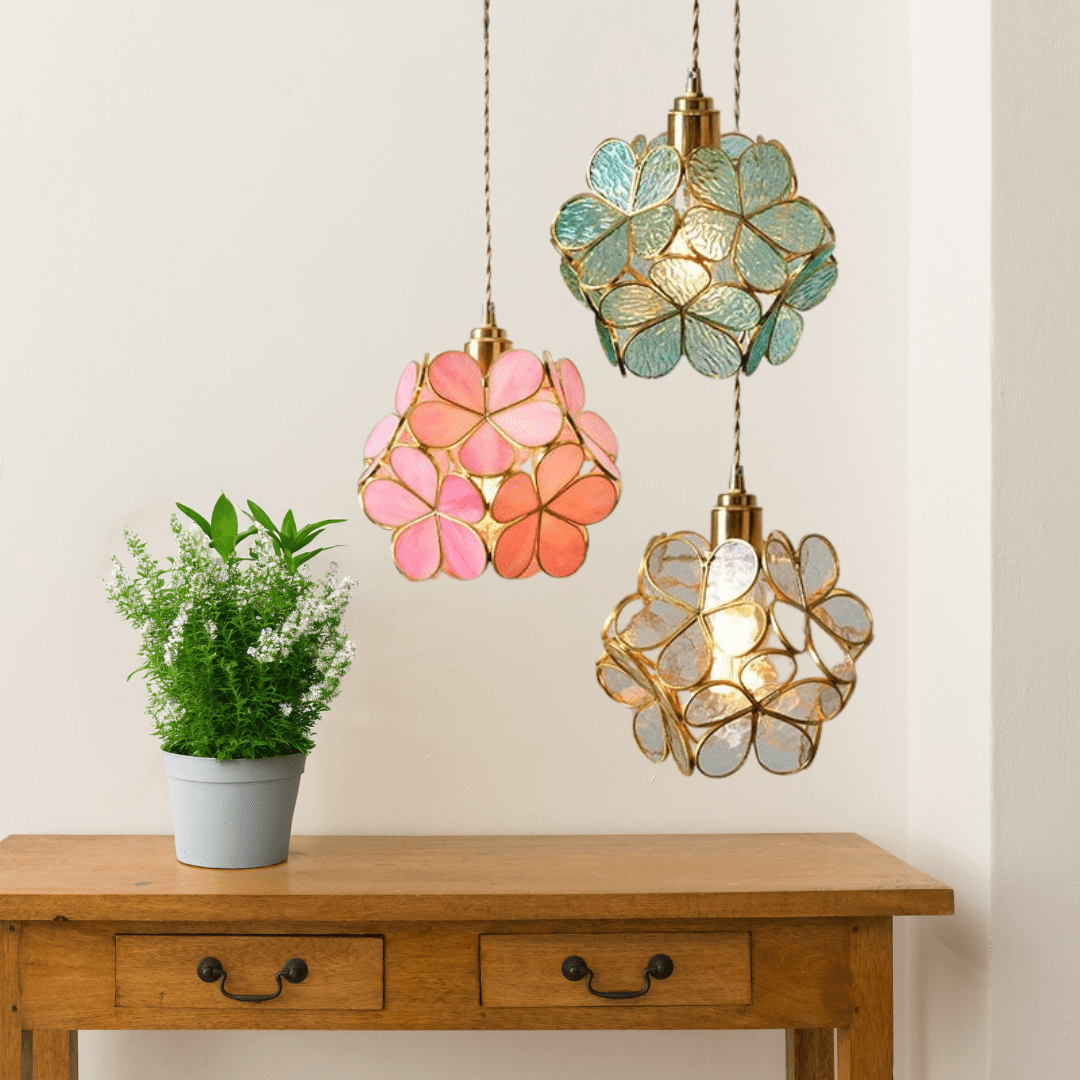 BowLift | Modern Flower Shape Glass LED Pendant Lamp