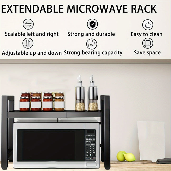 Expandable Microwave Shelf 2 Levels | Bowlift