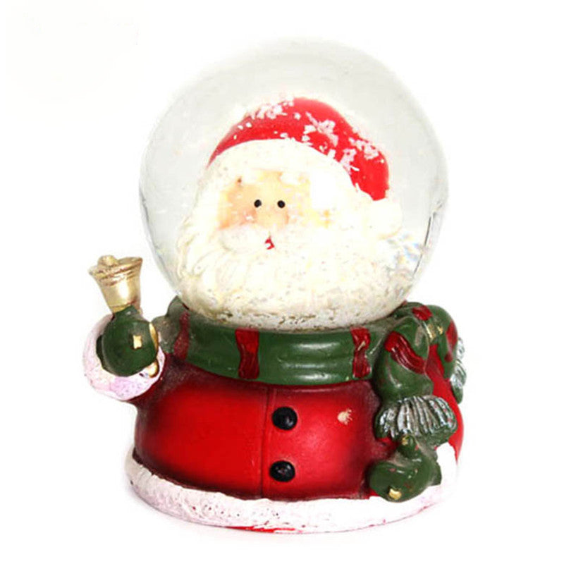 Decorative Snow Globe with Santa Figurine
