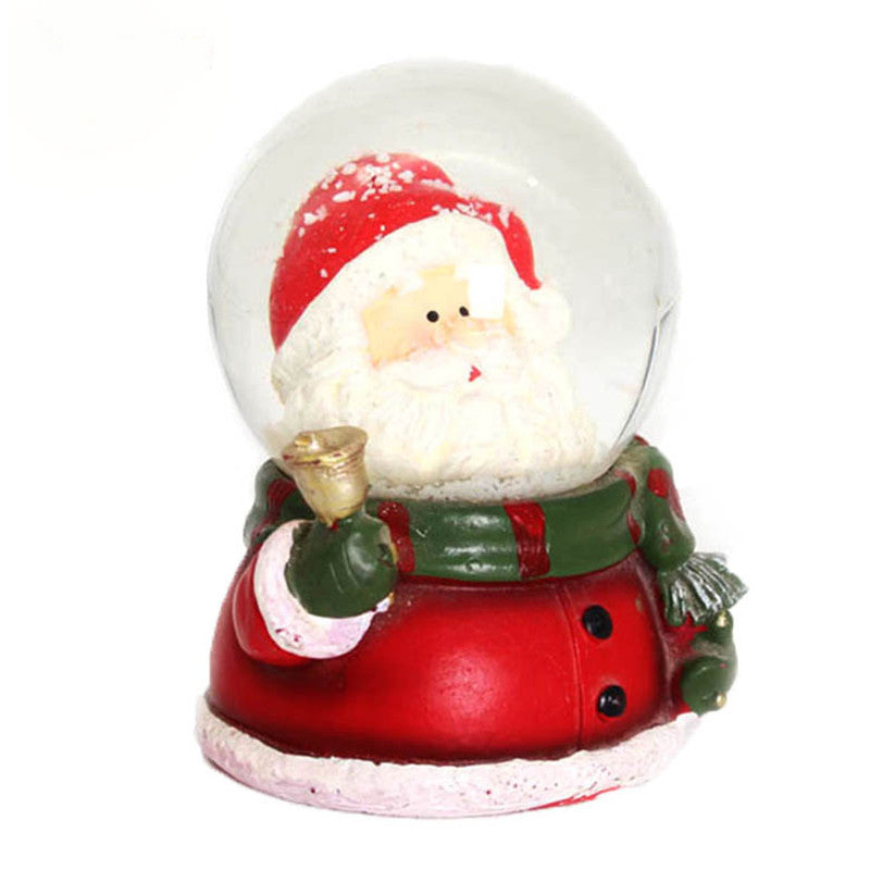 Decorative Snow Globe with Santa Figurine