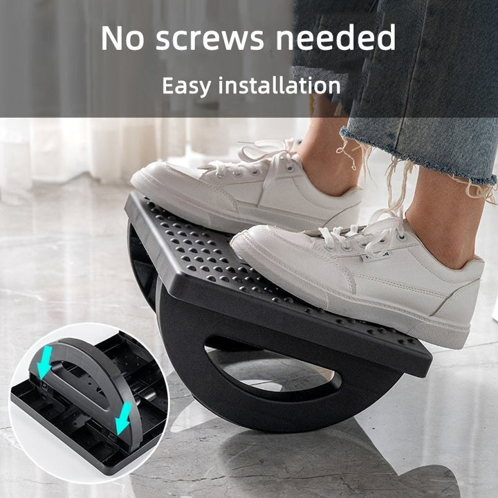Ergonomic footrest with tiltable surface – Non-slip and ready to use | Bowlift
