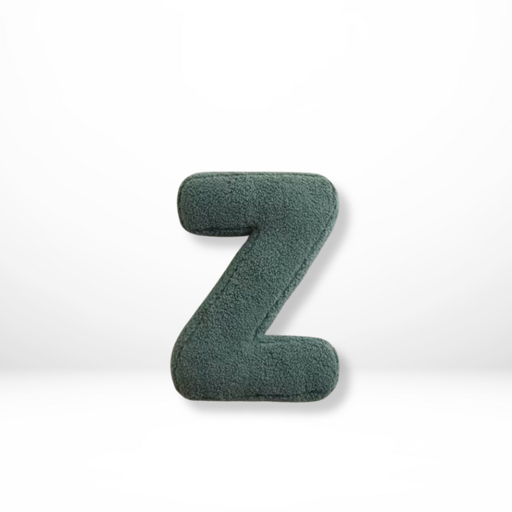 BowLift | Alphabet Cushion Velura – Soft Velvet Decorative Cushion in Every Letter of the Alphabet
