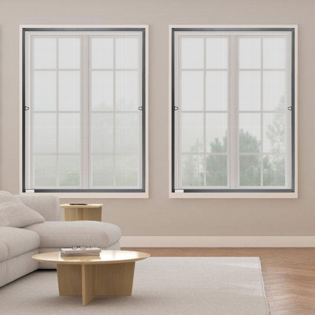 Fly screen window insect protection anthracite | Bowlift