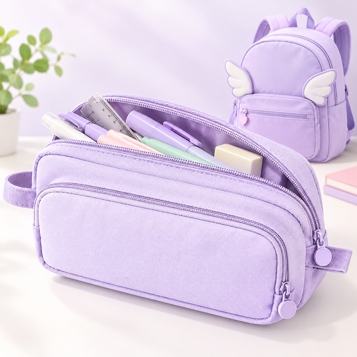 Multi-Compartment Pencil Pouch Bowlift