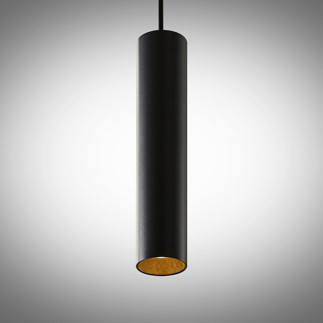 BowLift | Pendant Light Black Aluminum Tube Style