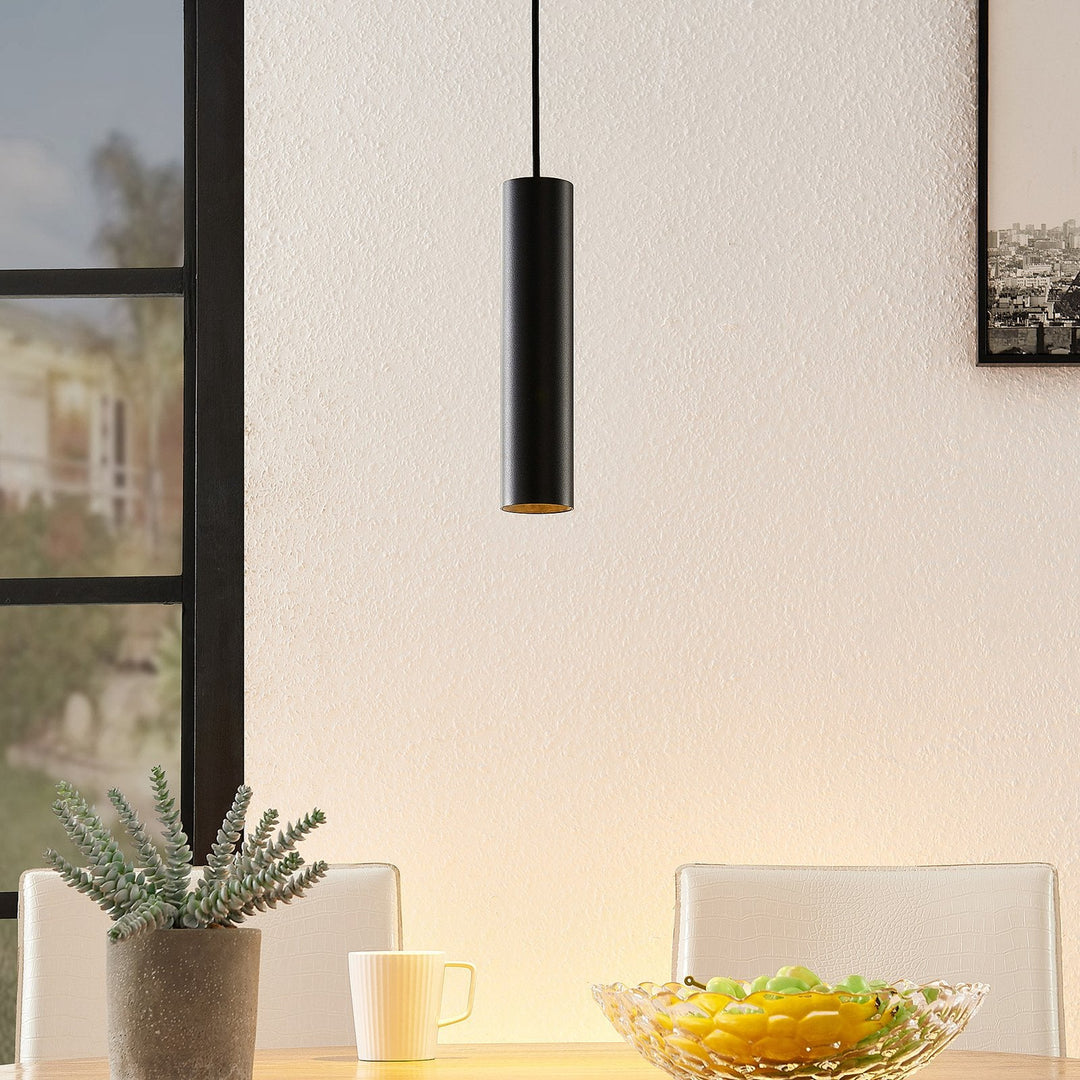 BowLift | Pendant Light Black Aluminum Tube Style