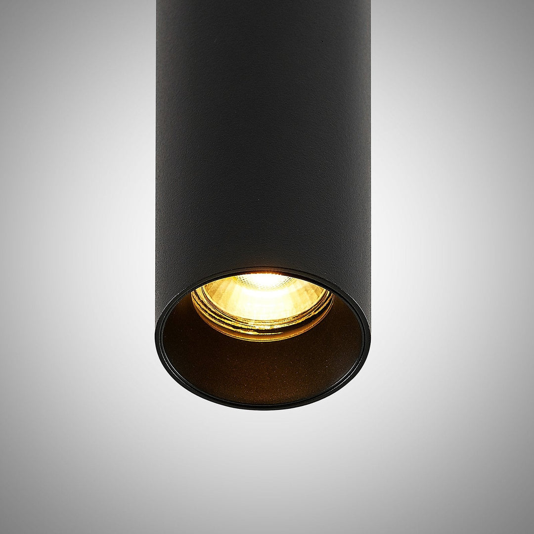 BowLift | Pendant Light Black Aluminum Tube Style