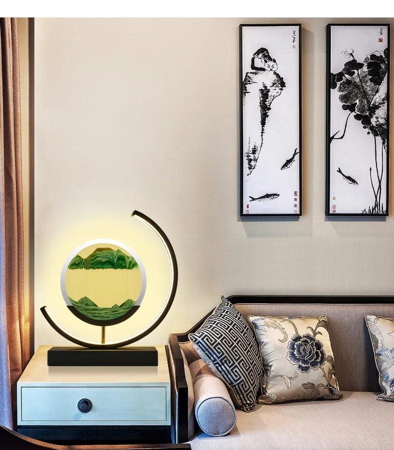BowLift | Balance Sand Art Lamp | Best Lava Lamps-Inspired Space Lamp, Cool LED Night Light for Relaxing Bedroom & Living Room Decor