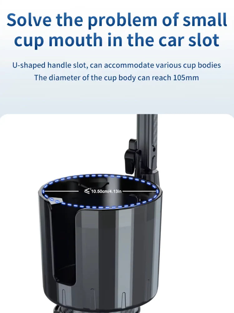 2-in-1 Car Cup Holder Fan with Adjustable Cooling and USB Charging | Bowlift