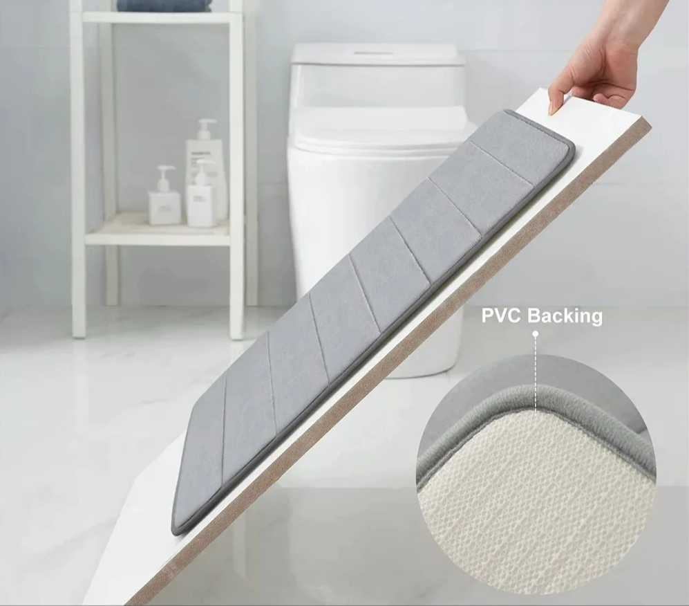 LuxSoft Memory Foam Bath Mat | Bowlift