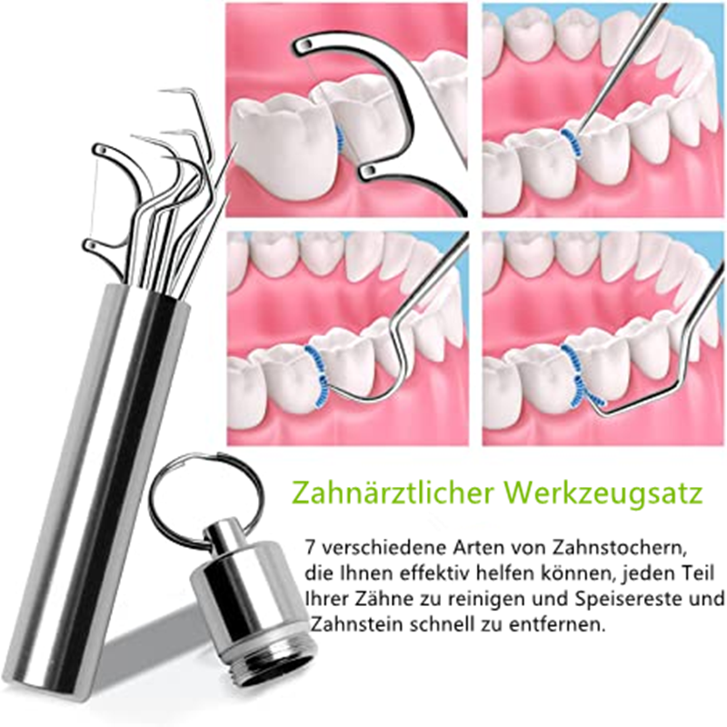 BowLift | Toothpick set made of stainless steel (7 pcs)