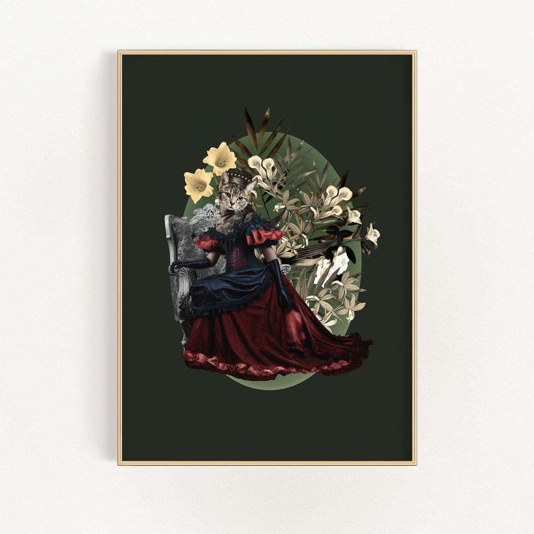 Cat Queen Dark Green | Bowlift