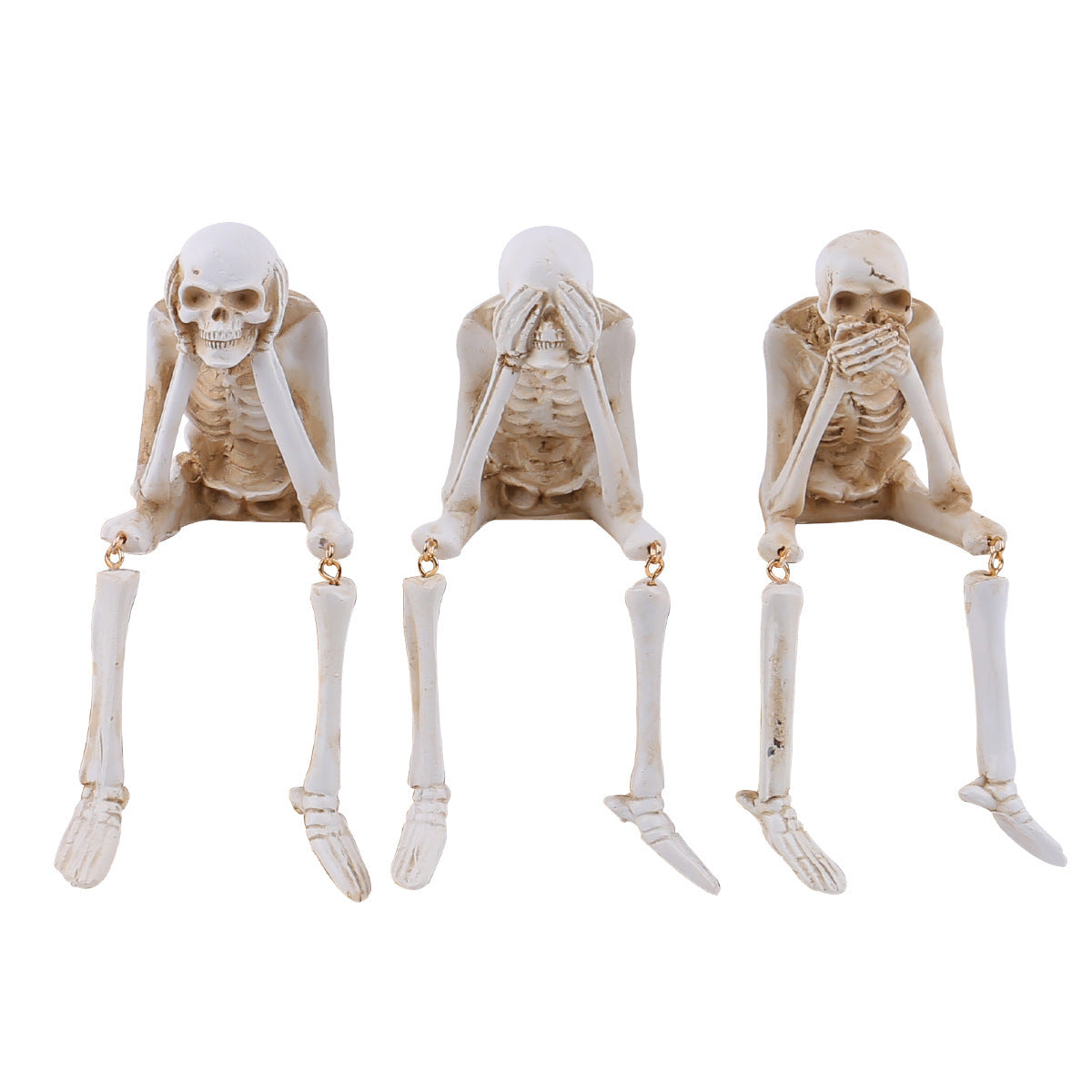 BowLift | HauntTrio Boneyard Halloween Skeleton Ornaments (Set of 3)