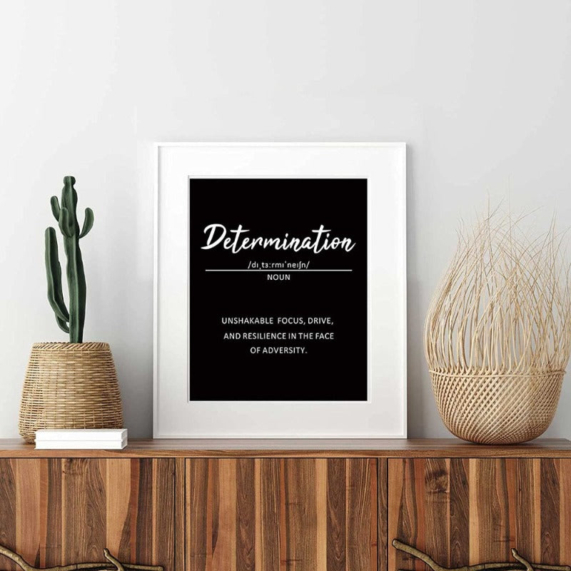 9 Pieces Inspirational Phrases Wall Art | Bowlift