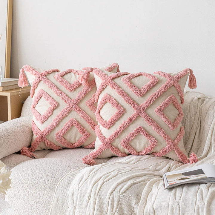 BowLift | Tassel-Trimmed Boho Floral Cushions