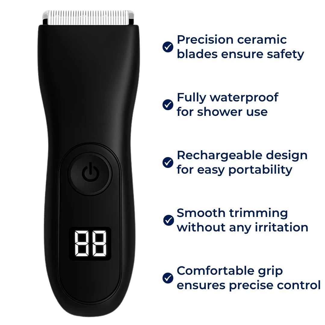 Waterproof – Ceramic Blade – Painless Cordless Grooming for Men – Smooth Results, No Nicks or Irritation Bowlift
