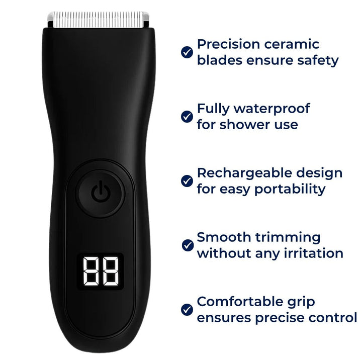 Waterproof – Ceramic Blade – Painless Cordless Grooming for Men – Smooth Results, No Nicks or Irritation Bowlift