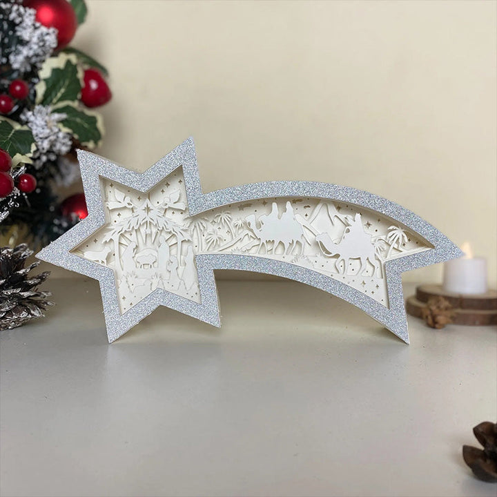 BowLift | LED Wood Christmas Star Light