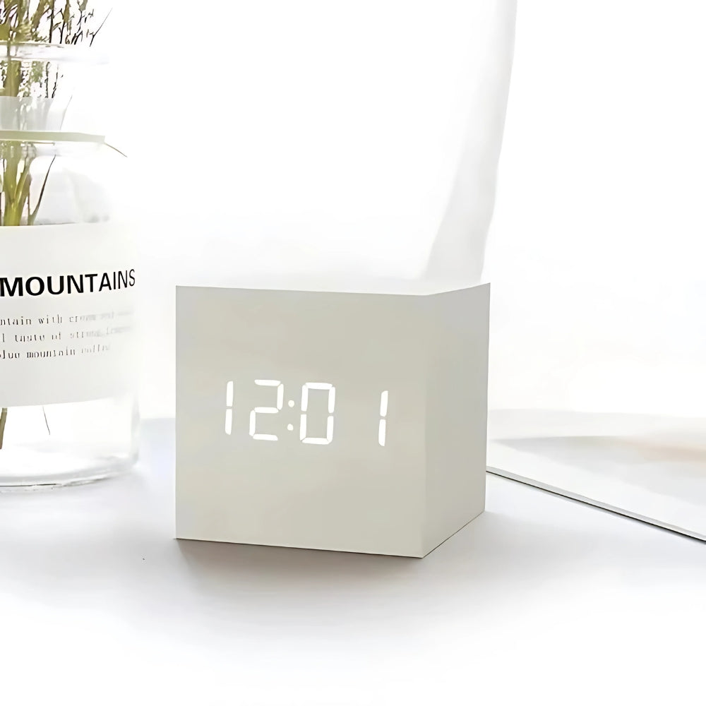 BowLift | Modern Cube LED Alarm Clock