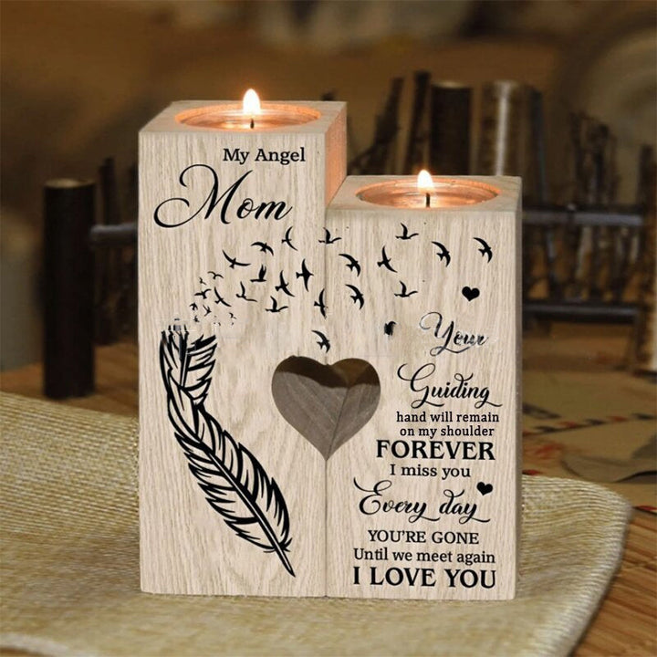 Smile A Lot More - Wooden Candle Holder with Candle Gift for Your Loved Ones | Bowlift
