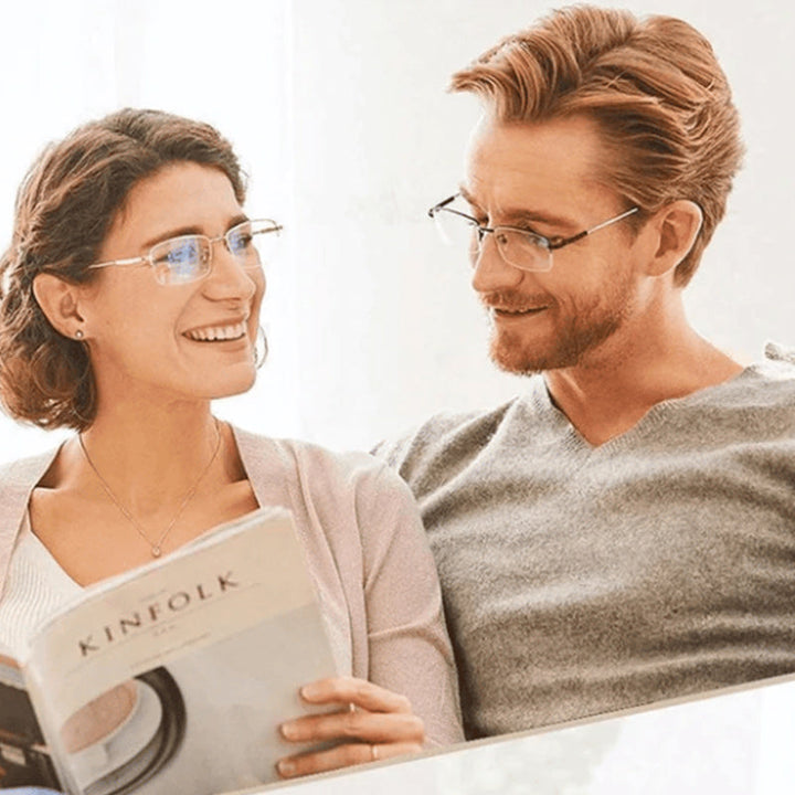 BowLift | 2024 new high hardness anti-blue light sapphire reading glasses dual focus intelligent reading glasses