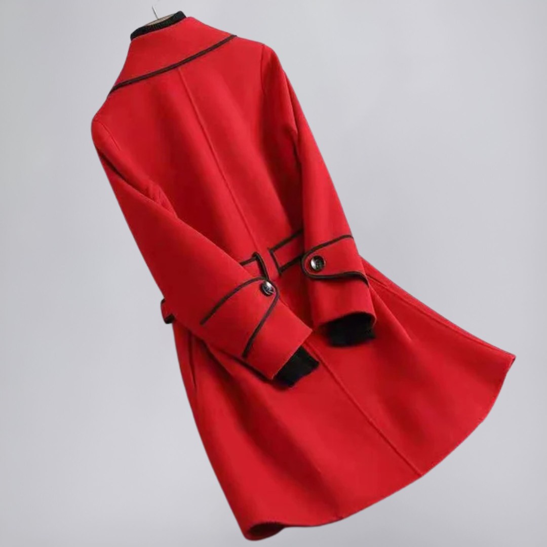 Lightweight Trench Coat with Tailored Fit and Soft-Touch Finish